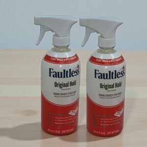 Faultless Original Hold Ironing Enhancer Spray Starch 22oz Non-Aerosol Lot of 2